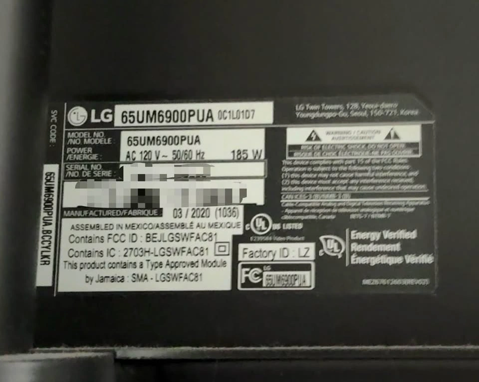 LG 65” Smart TV - photo 3