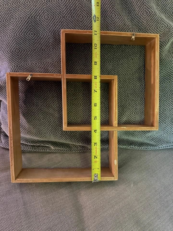 Vintage MCM interlocking Knick knack wall shelf - photo 5