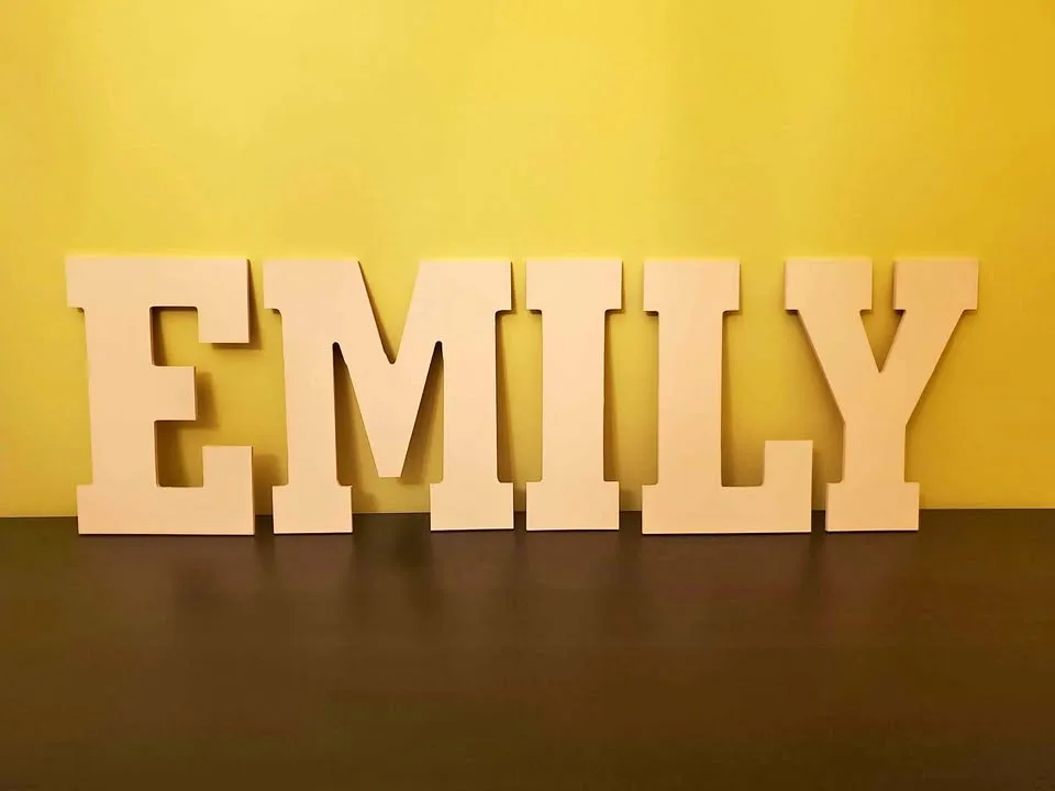 EMILY Wooden Letters - All for $5 thumbnail