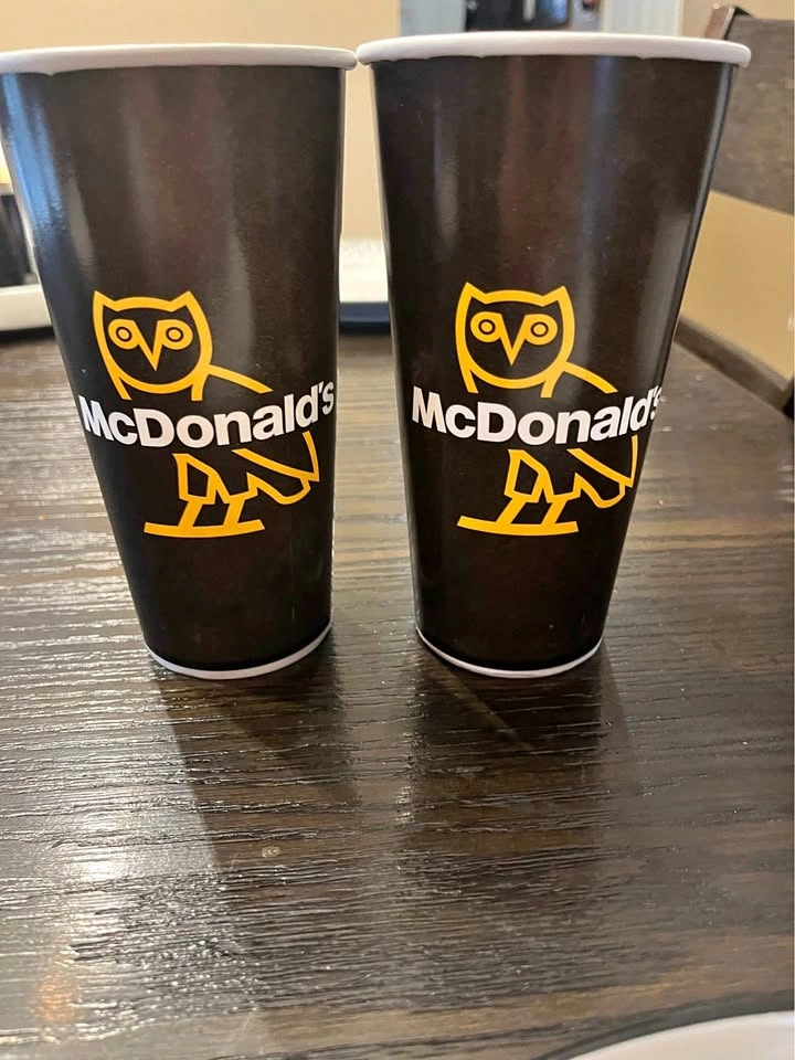 2 McDonald’s ovo cups limited edition