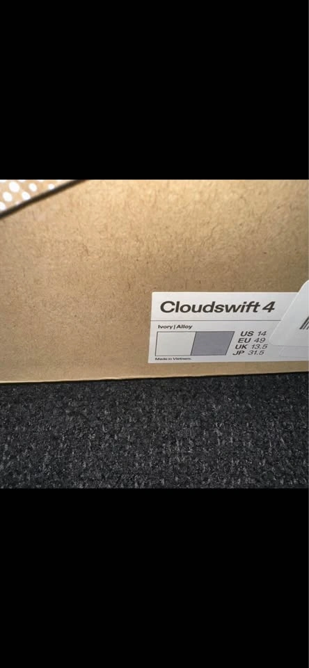 On Cloud Cloudswift 4 Running Shoes Ivory Alloy Sz 14 Mens - photo 2