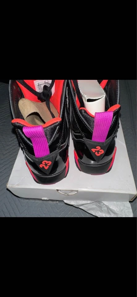 Air Jordan 7 Retro Black Gloss Size 8 Woman’s - photo 5