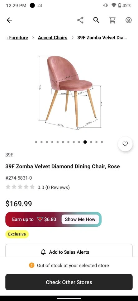 2 Dining chair - Rose - photo 4