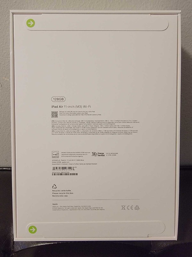 iPad Air 11-inch (M3) 128GB Brand New, Sealed Box - photo 2