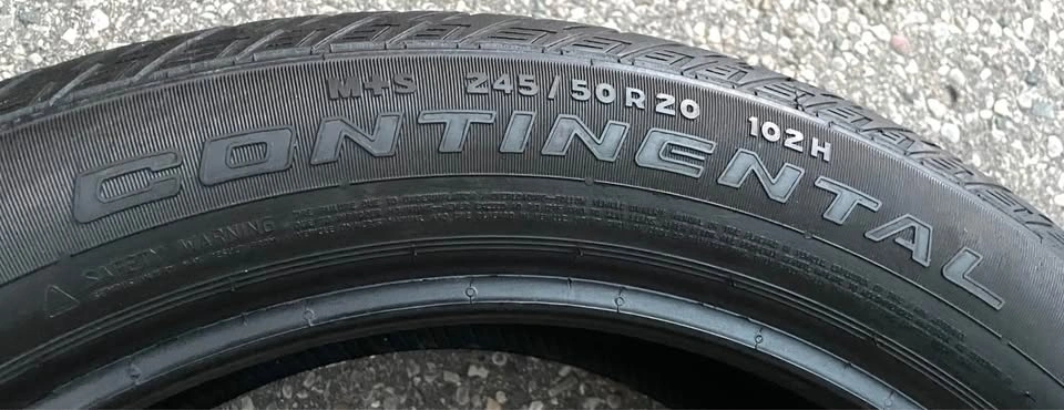 245/50/20 Continental Single All Season Tire - photo 2