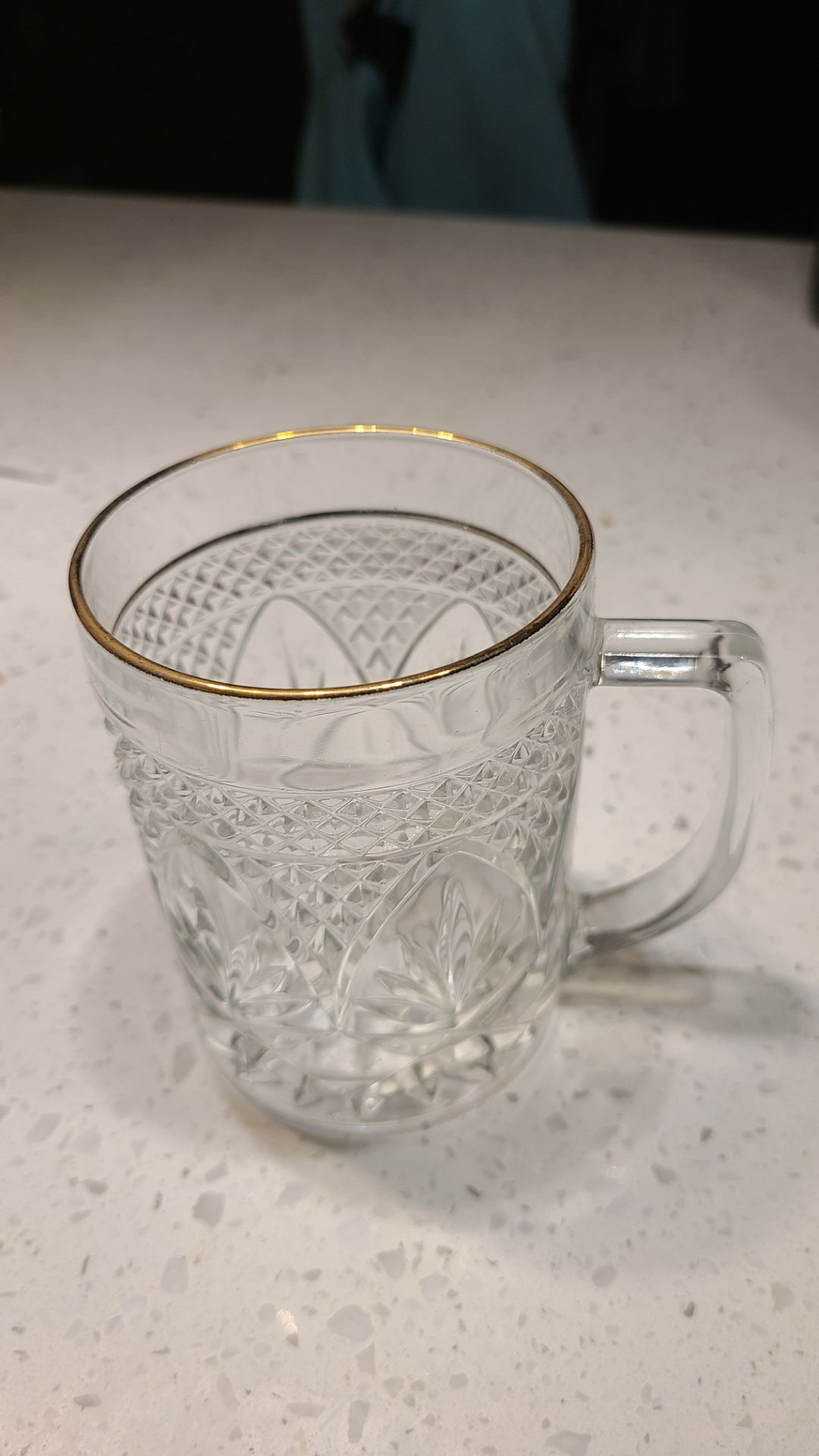 Cristal D'Arques Longchamp Gold Glasses Set of 9 - photo 2
