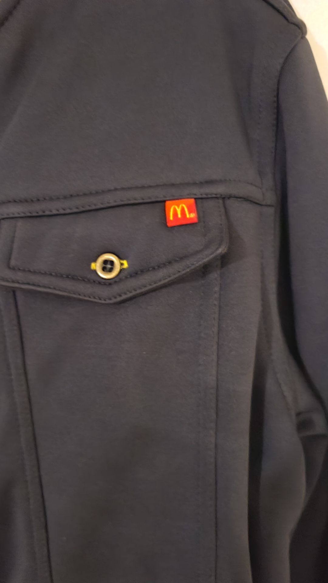 McDonalds Apparel Dark Gray Zip Up Jacket Size Medium Regular - photo 4