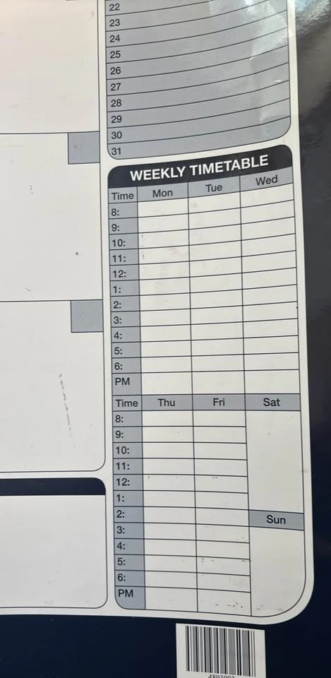 UBC dry erase calendar poster - photo 4