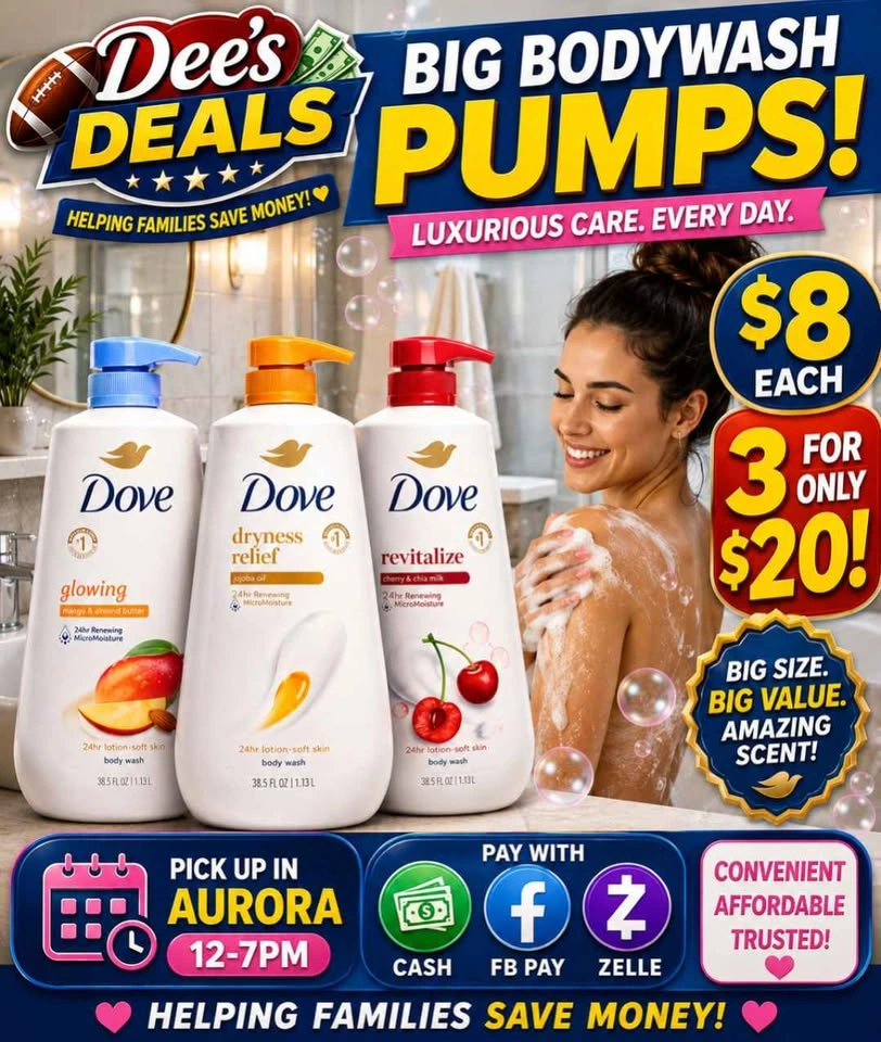 Dove bodywash Pump bottles Only $8 or 3 for $20 - photo 2