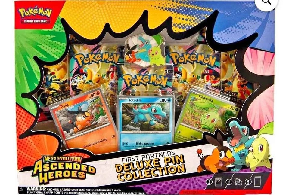 Pokemon Ascended Heroes First Partners Deluxe Pin Collection