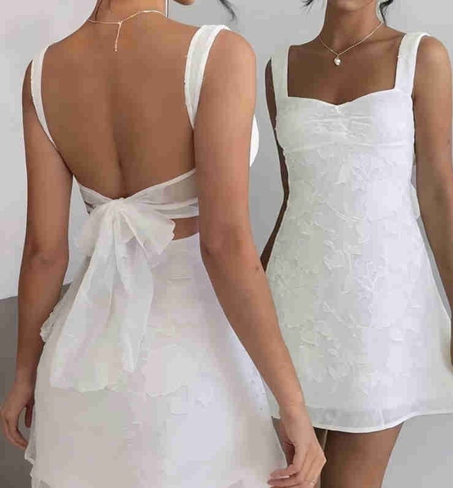 white dress