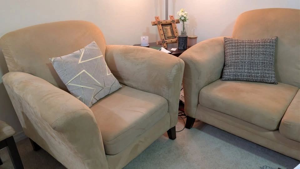 Sofa set 2 pcs Peach color - photo 4