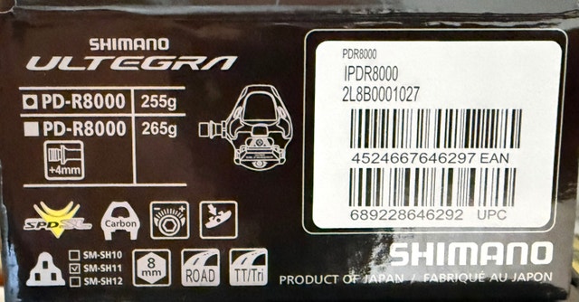 Shimano Ultegra PD-R8000 SPD-SL Road Pedals With Cleats - photo 2