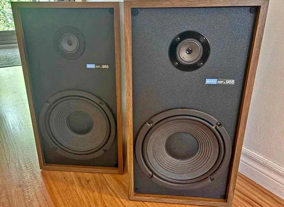 Vintage Mid-70s SONY SS-955 2-Way Speakers (10” Woofer)