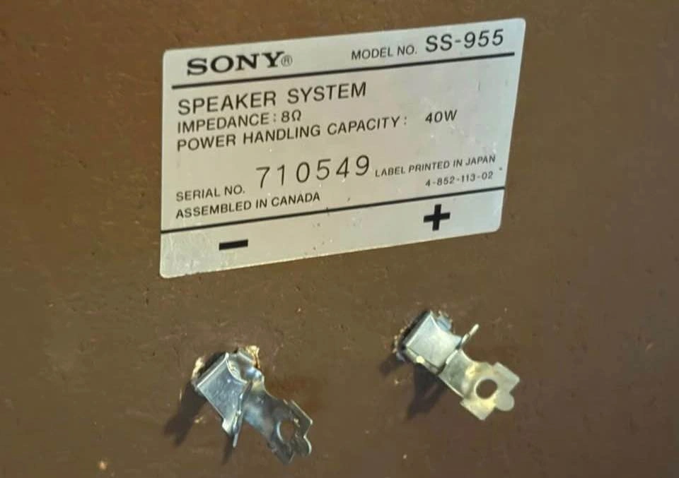 Vintage Mid-70s SONY SS-955 2-Way Speakers (10” Woofer) - photo 4