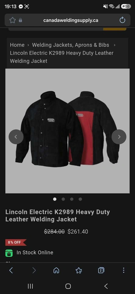 Lincoln Electric Leather Welding Jacket - photo 2