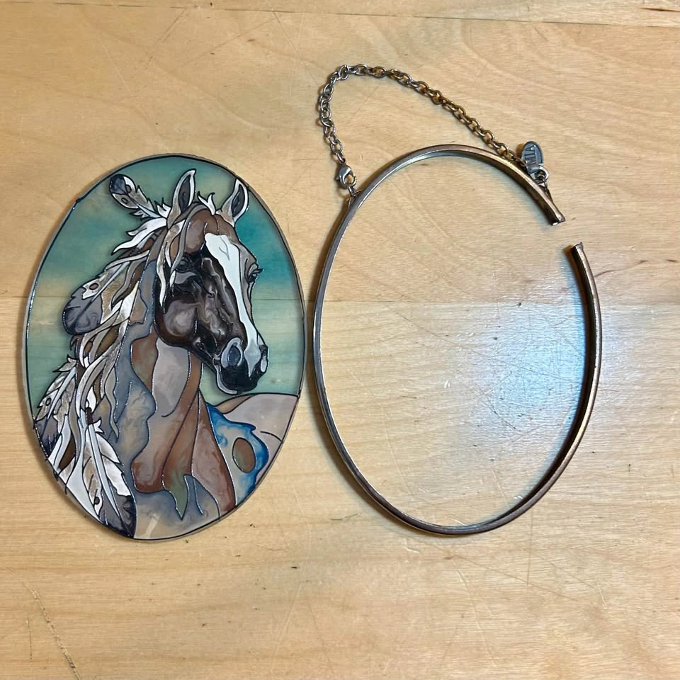 Stained Glass Horse Sun catcher - photo 4