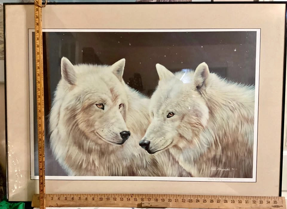 Wolf Love..Canadian Artist Debi Fitzgerald Print