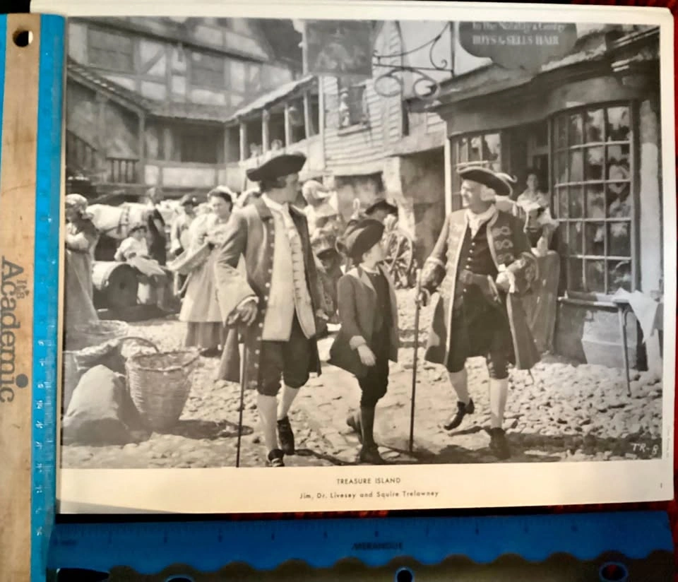 TREASURE ISLAND Disney 9 pcs. Vintage Rare Studio Photos 1950s
