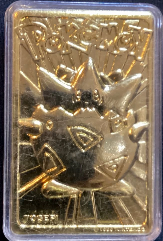 2 Pokémon Authentic 23k Gold-Plated Mewtwo & Togepi Cards - photo 3