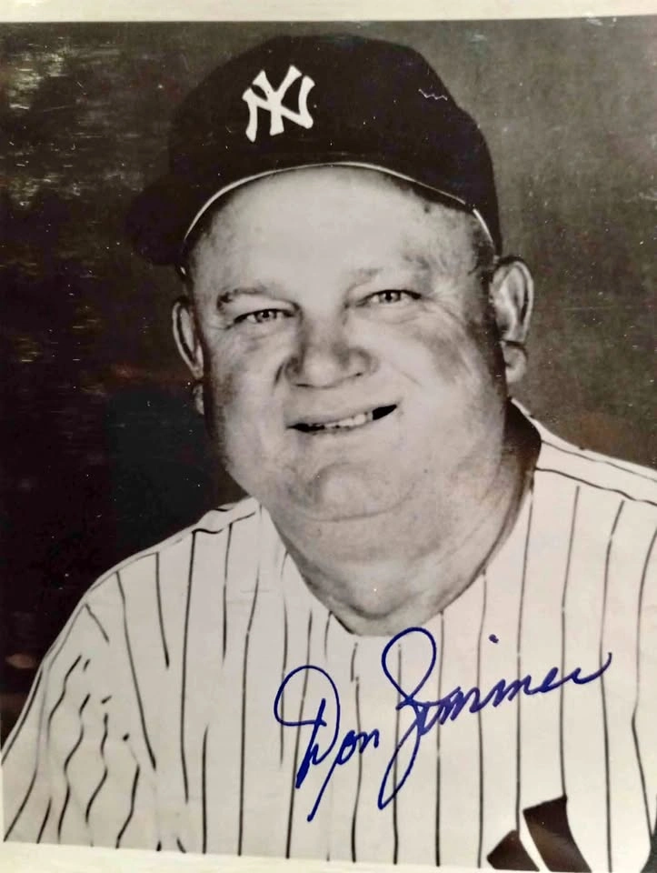 36 Vintage Black & White Signed NY Yankees Photo Album