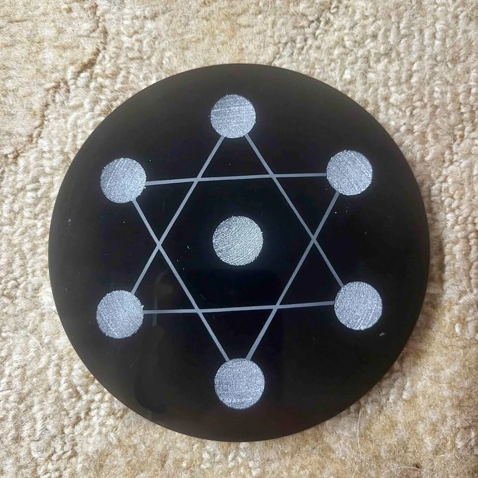 Black Obsidian 7 Sphere Grid Holder