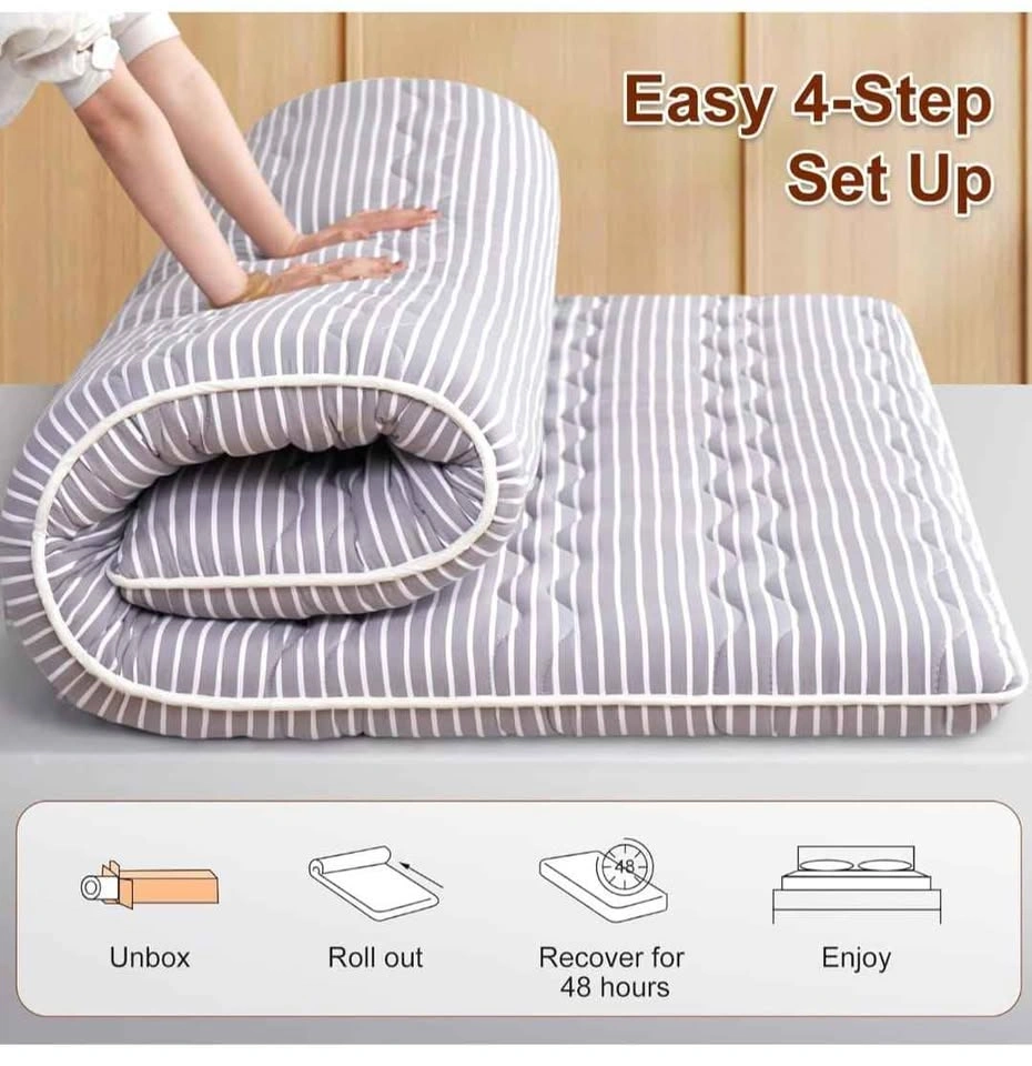 High-Density Foam Mattress Topper Twin, Extra Thick - photo 2