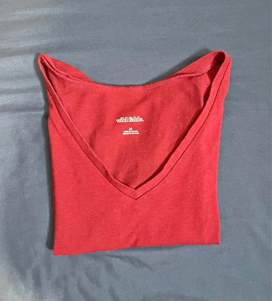 Wild Fable Red Crop Top • MEDIUM