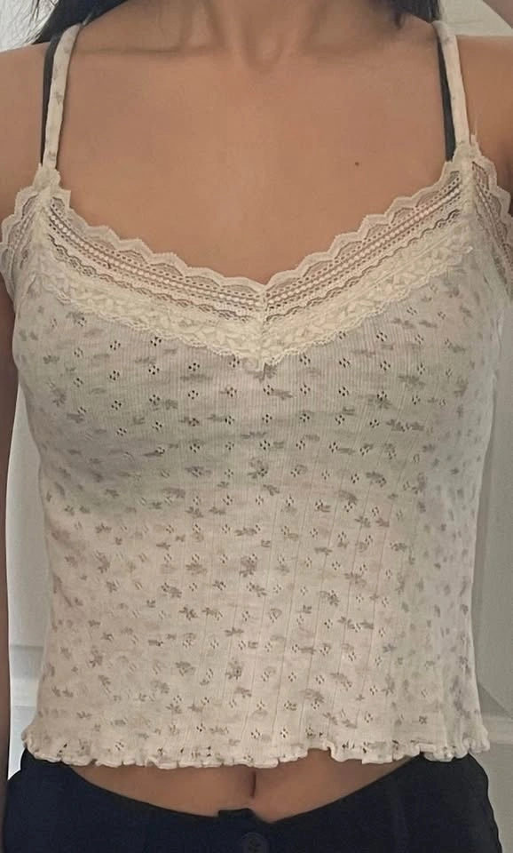 Bluenotes White Lace Tank Top • SMALL - photo 4