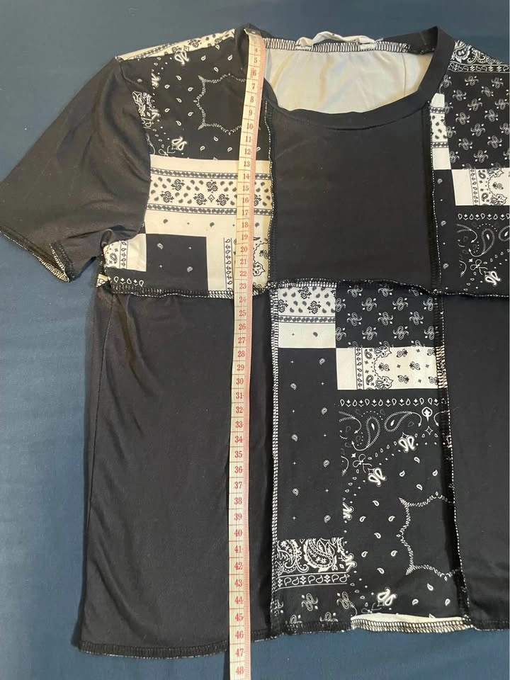 Bluenotes Black Stitched Baby Tee • XS - photo 3