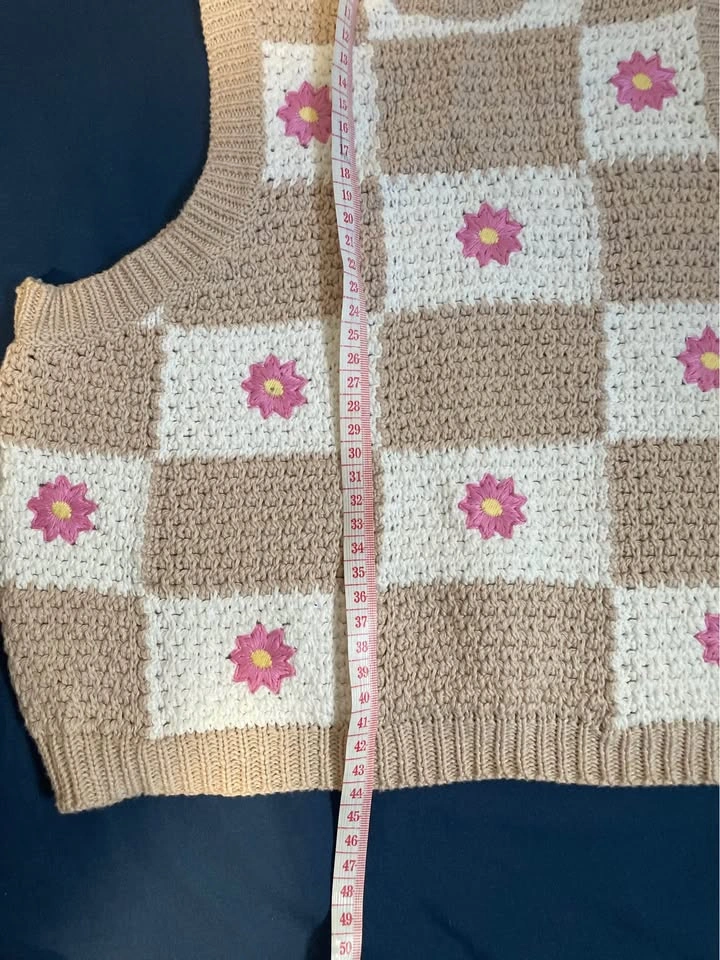 Bluenotes Crochet Vest • SMALL - photo 3