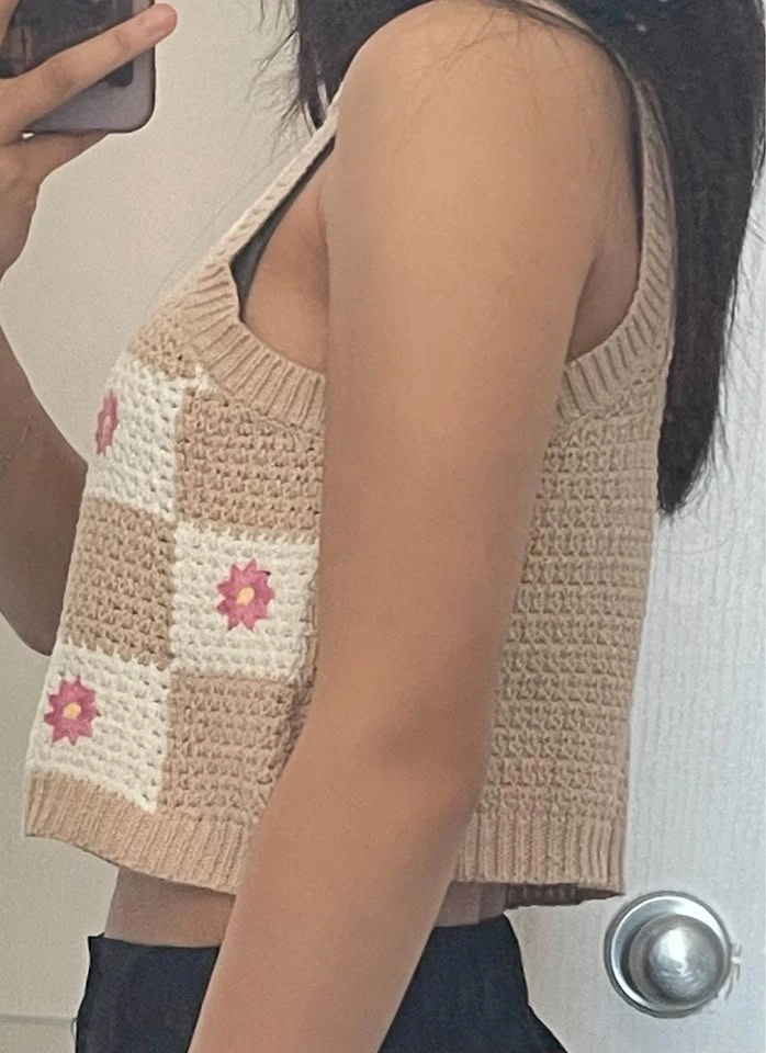 Bluenotes Crochet Vest • SMALL - photo 5