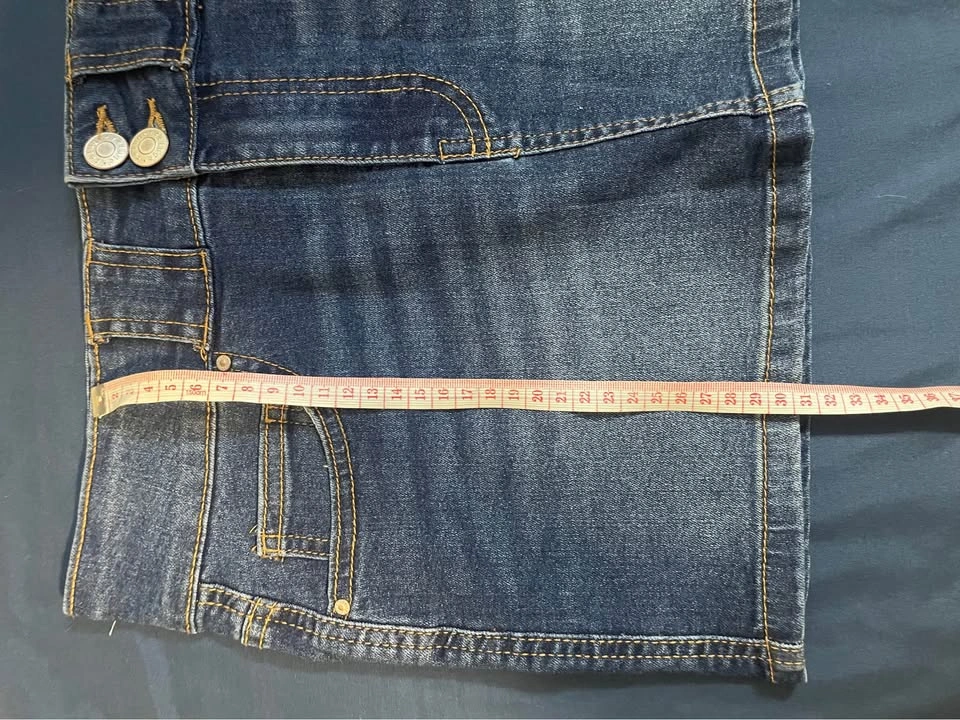 Refuge Dark Wash Denim Skirt • XS - photo 3