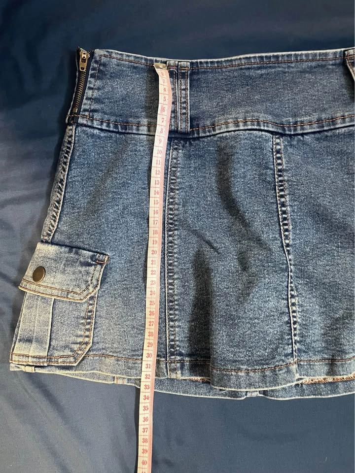 Refuge Cargo Denim Skort • XS - photo 3