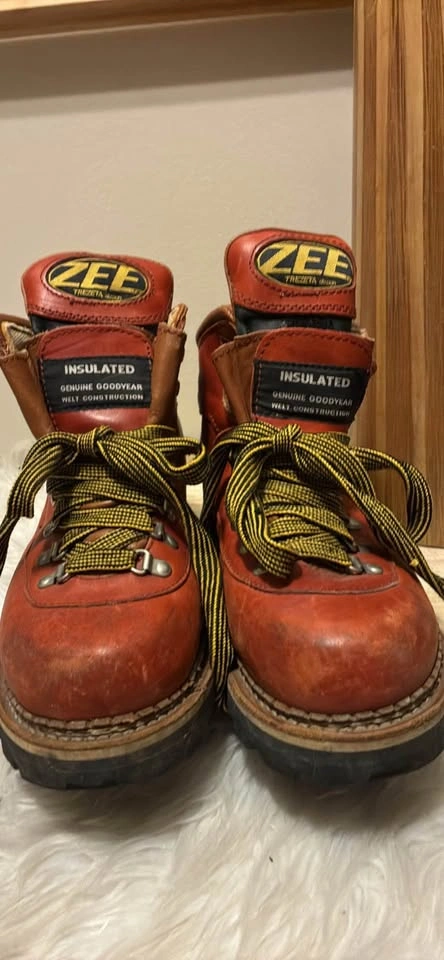 Vintage Zee Leather Steel Toe Construction Boot size 8 - photo 2
