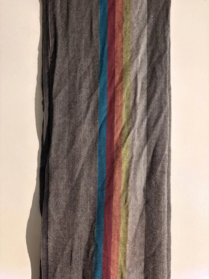 GOBI 100% Cashmere Scarf | New With Tags | Grey Multi-Color - photo 2