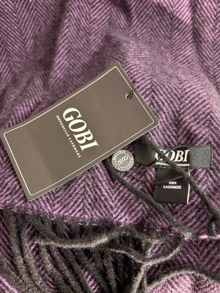 GOBI 100% Mongolian Cashmere Scarf | New With Tags | Purple