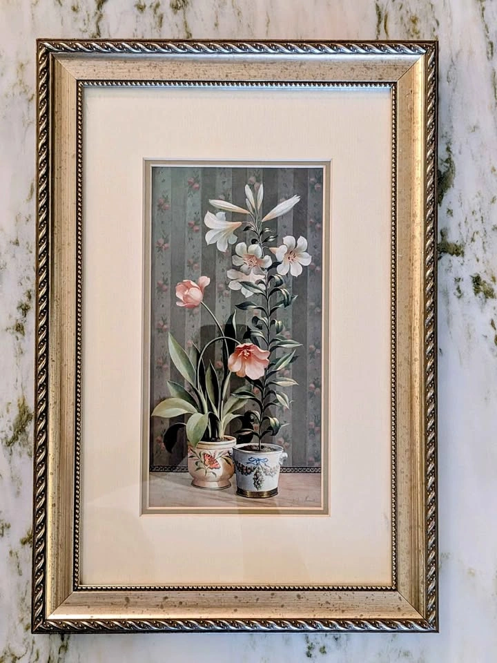 Vintage Framed Botanical Prints (Fabrice de Villeneuve)