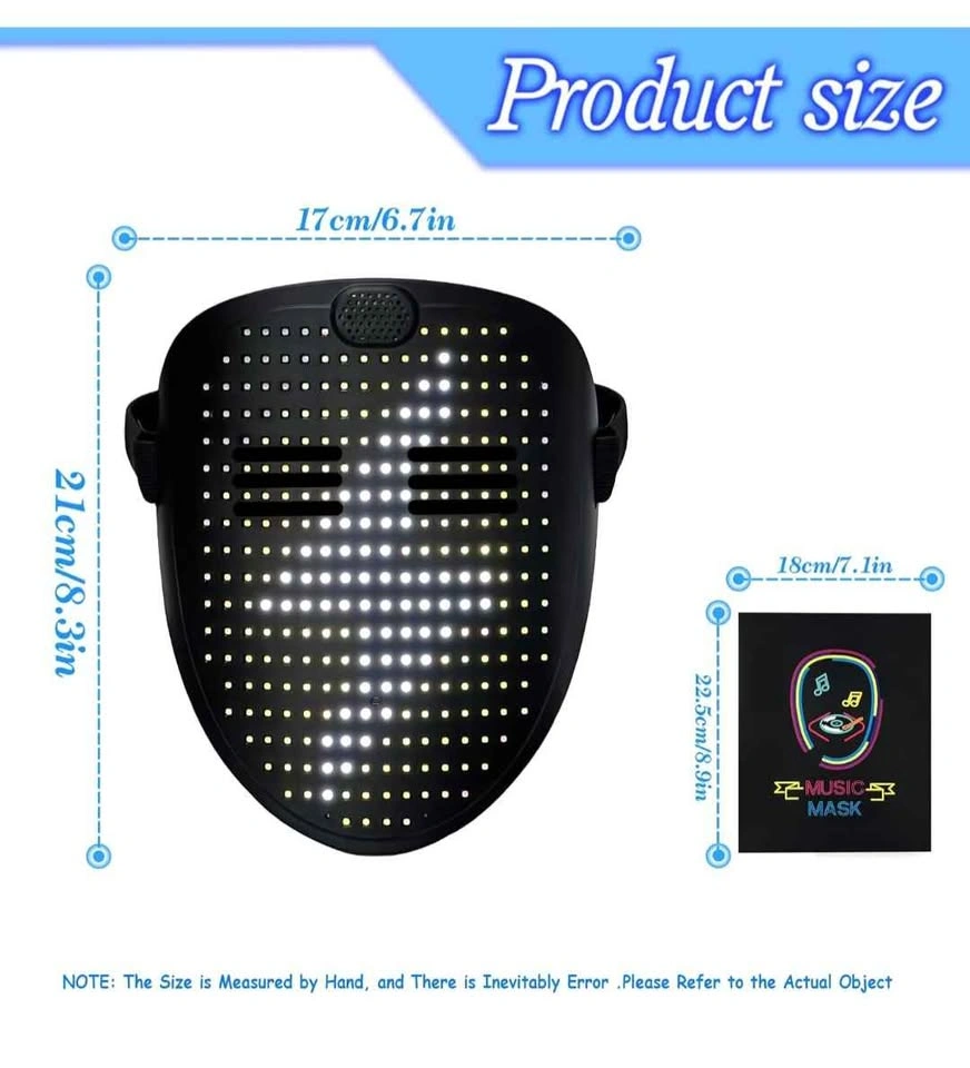 costume mask with LED light - photo 3