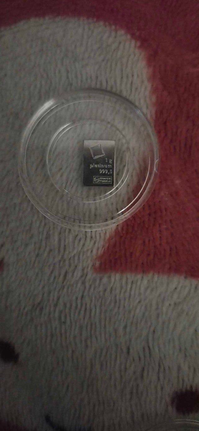3 Platinum bars sealed 1g each, selling together or single