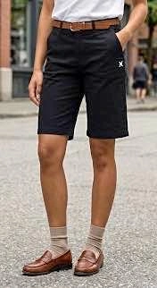 Hurley Black Walk Shorts -Small