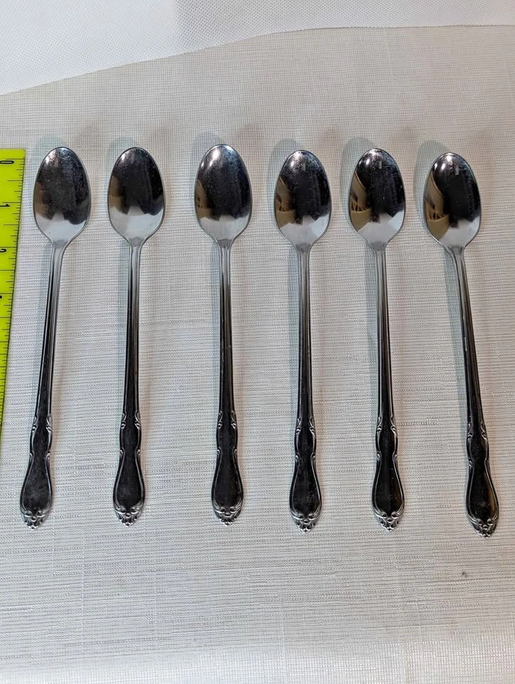 Oneida Ltd Simeon L. & George H. Rogers Set of 6 Iced Tea Spoons