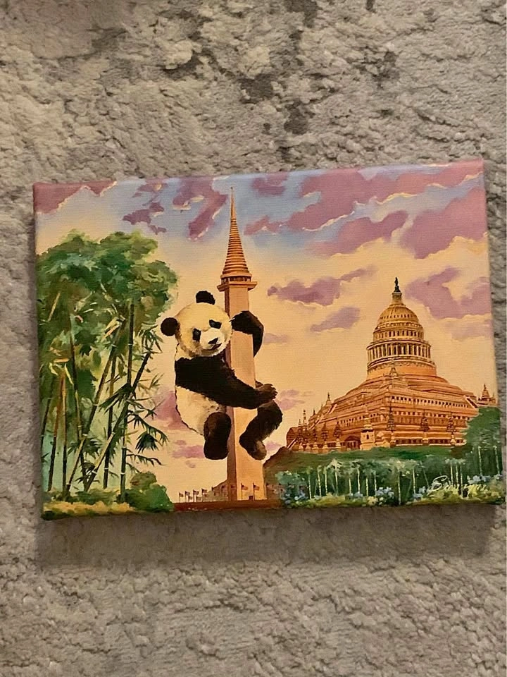 Panda Canvas Print by Zachary Sasim