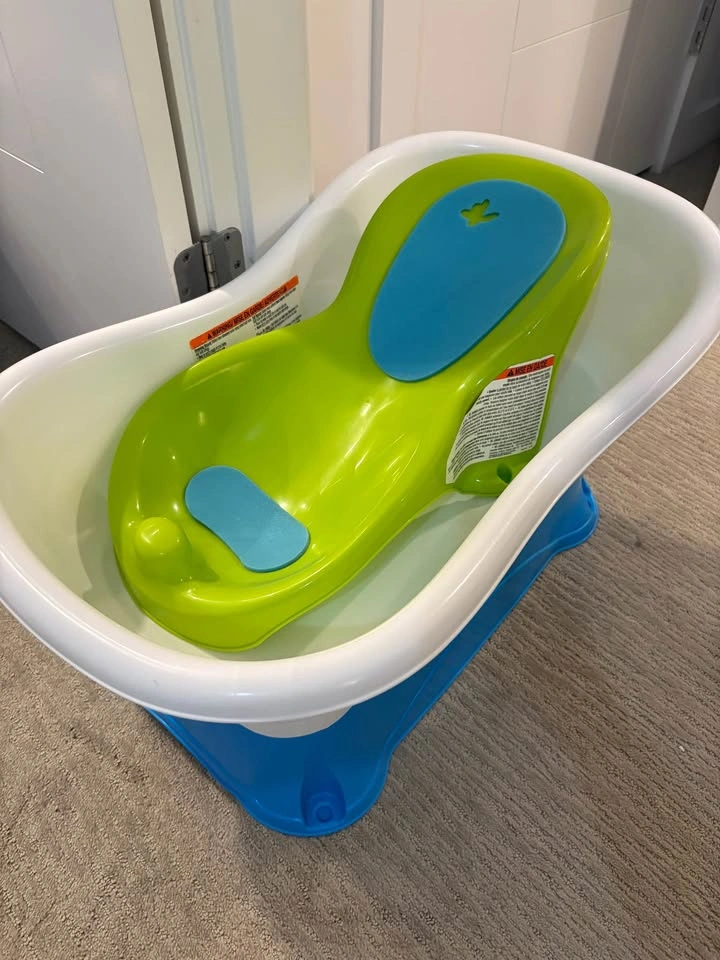 Baby bath tub with stool - photo 2