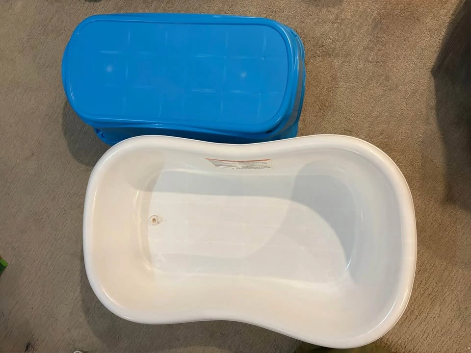 Baby bath tub with stool - photo 3