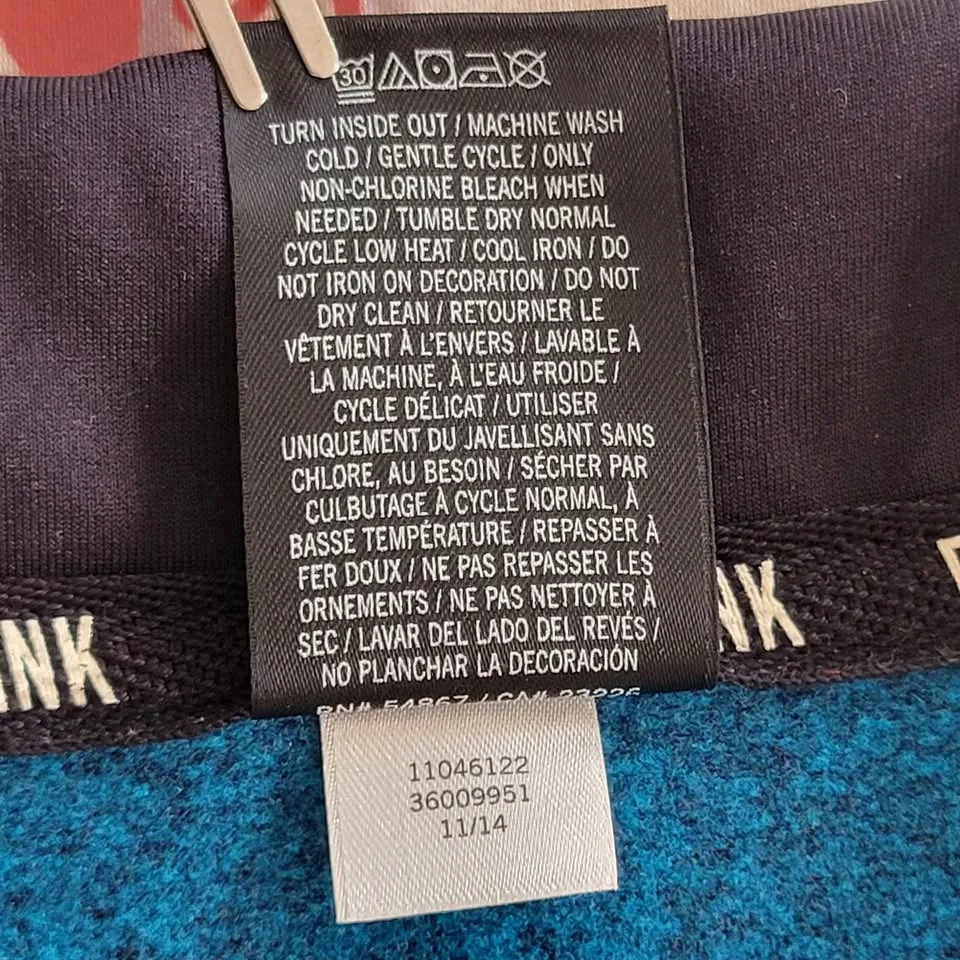 Victoria's Secret PINK Sweatshirt Womens Size M Teal Blue image indicator(9)