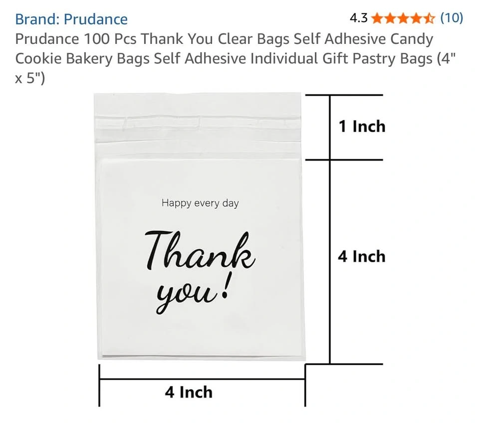 100pcs Thank You Bakery Bags - photo 2