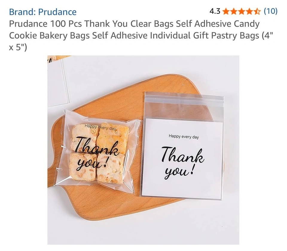 100pcs Thank You Bakery Bags - photo 4