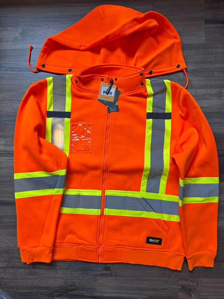 New Professional Reflect+ High Visibility Orange Hoodie 3XL