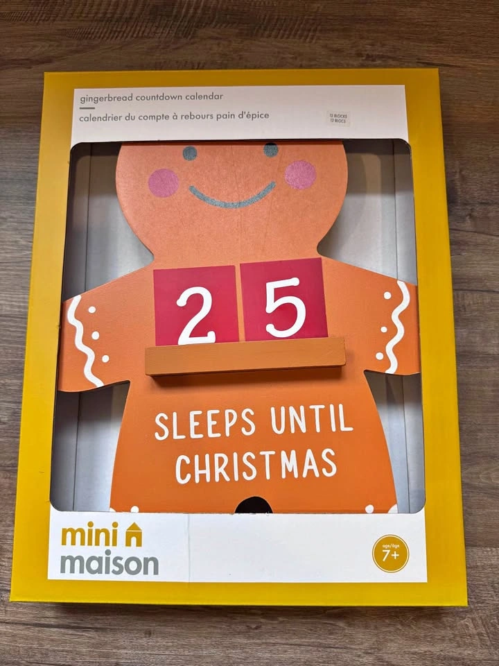 Mini Maison Gingerbread Countdown Calendar